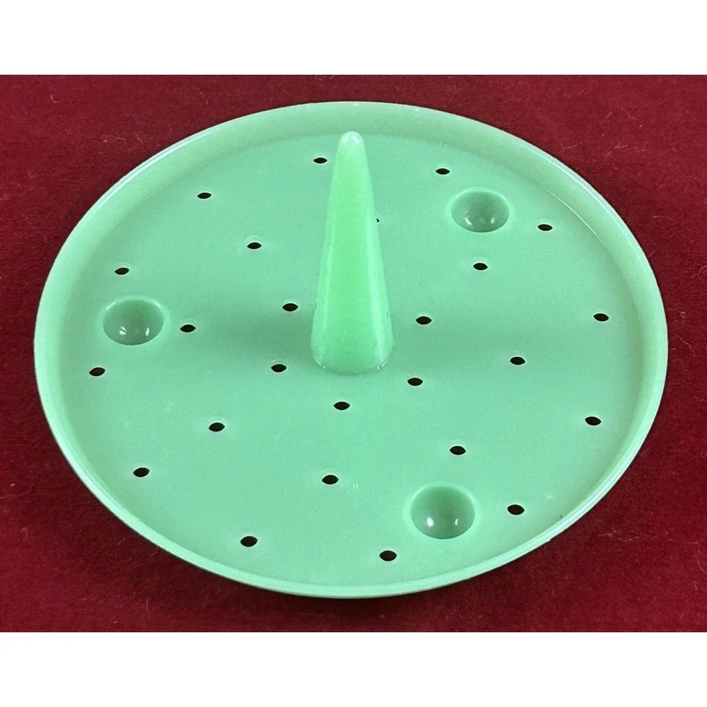 Vtg Tupperware Lettuce Keeper Green Jadeite Spike Only Replacement **EUC**